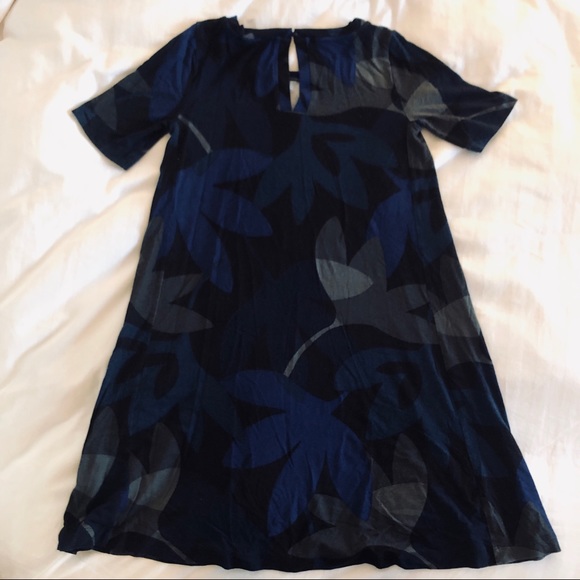 LOFT Factory | Petite | Fit & Flare | Navy Dress - Picture 3 of 3
